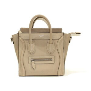 Celine Shopper Handbag Beige Bag Tan Shoulder Luggage Leather
